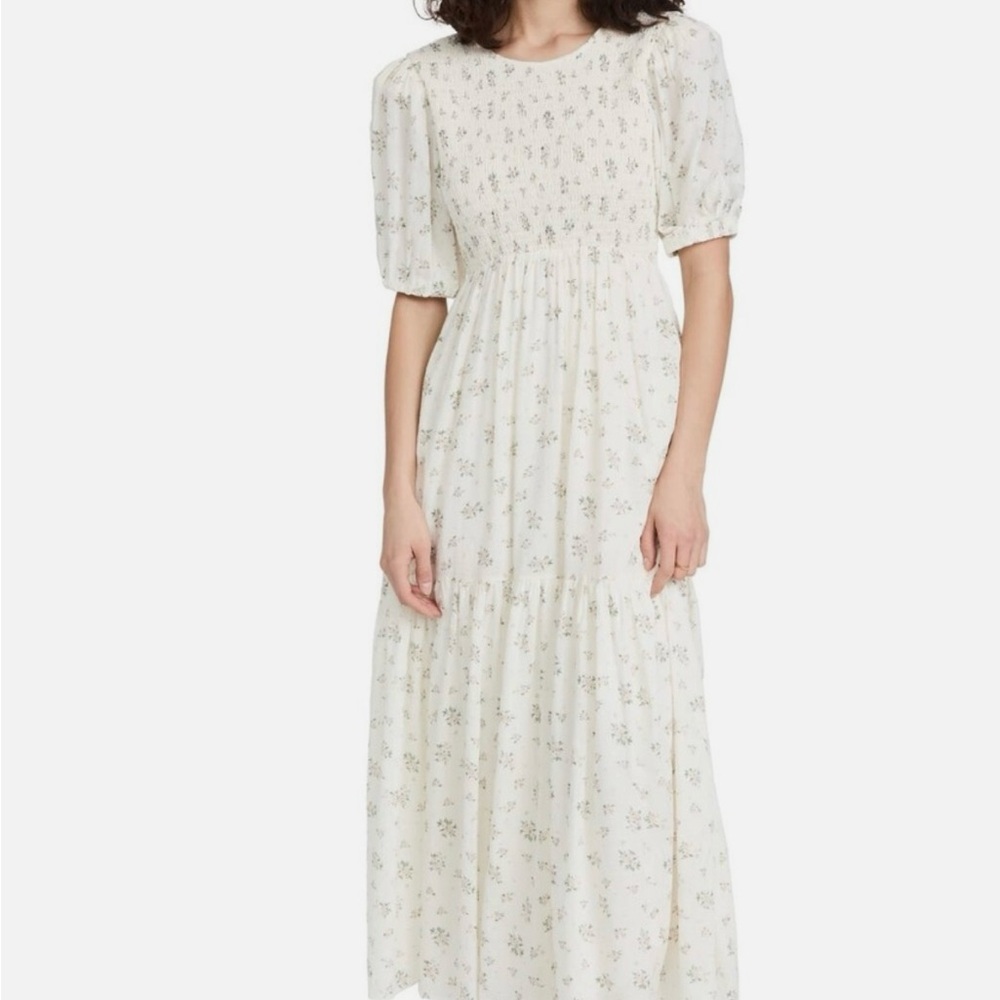 En Saison Cream Floral Maxi Dress